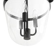 Load image into Gallery viewer, Farmhouze Light - French Farmhouse Candle Style Glass Bell Cage Ceiling Light - Ceiling Light - Black -
