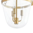 Load image into Gallery viewer, Farmhouze Light - French Farmhouse Candle Style Glass Bell Cage Ceiling Light - Ceiling Light - Black -