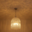 Load image into Gallery viewer, Farmhouze Light - French Farmhouse Crystal Lantern Pendant Light - Chandelier - M/Nickel -