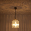 Load image into Gallery viewer, Farmhouze Light - French Farmhouse Crystal Lantern Pendant Light - Chandelier - S/Nickel -