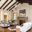 Load image into Gallery viewer, Farmhouze Light - French Farmhouse Empire Crystal Accented Chandelier - Chandelier - 23in -