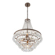Load image into Gallery viewer, Farmhouze Light - French Farmhouse Empire Crystal Accented Chandelier - Chandelier - 23in -