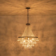 Load image into Gallery viewer, Farmhouze Light - French Farmhouse Empire Crystal Accented Chandelier - Chandelier - 23in -