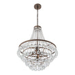 Load image into Gallery viewer, Farmhouze Light - French Farmhouse Empire Crystal Accented Chandelier - Chandelier - 23in -