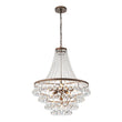 Load image into Gallery viewer, Farmhouze Light - French Farmhouse Empire Crystal Accented Chandelier - Chandelier - 23in -