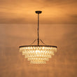 Load image into Gallery viewer, Farmhouze Light - French Farmhouse Round Tiered Crystal Accented Chandelier - Chandelier - 23in -