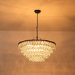 Load image into Gallery viewer, Farmhouze Light - French Farmhouse Round Tiered Crystal Accented Chandelier - Chandelier - 23in -
