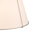 Load image into Gallery viewer, Farmhouze Light - French Farmhouse Tapered Drum Fabric Lantern Pendant Light - Chandelier - White+Nickel - 23in -