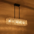 Load image into Gallery viewer, Farmhouze Light - French Luxe Glass Flower Wide Cage Kitchen Island Pendant - Chandelier - Black -