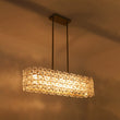 Load image into Gallery viewer, Farmhouze Light - French Luxe Glass Flower Wide Cage Kitchen Island Pendant - Chandelier - Black -