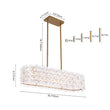 Load image into Gallery viewer, Farmhouze Light - French Luxe Glass Flower Wide Cage Kitchen Island Pendant - Chandelier - Black -