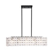 Load image into Gallery viewer, Farmhouze Light - French Luxe Glass Flower Wide Cage Kitchen Island Pendant - Chandelier - Black -