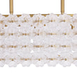 Load image into Gallery viewer, Farmhouze Light - French Luxe Glass Flower Wide Cage Kitchen Island Pendant - Chandelier - Black -