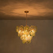 Load image into Gallery viewer, Farmhouze Light - French Luxury Green Swirl Glass Round Tiered Chandelier - Chandelier - 23 in -