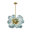 Load image into Gallery viewer, Farmhouze Light - Glam 18 - Light Balloon Cluster Blue Glass Globe Chandelier - Chandelier - Gradual Blue -