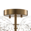 Load image into Gallery viewer, Farmhouze Light - Glam 3 - Light Water Glass Globe Bubble Flush Mount Chandelier - Chandelier - Brass -