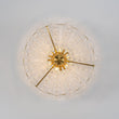 Load image into Gallery viewer, Farmhouze Light - Glam 6 - Light Cascading Swirled Glass Bubble Semi Flush - Ceiling Light - Brass -