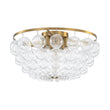 Load image into Gallery viewer, Farmhouze Light - Glam 6 - Light Cascading Swirled Glass Bubble Semi Flush - Ceiling Light - Brass -