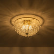 Load image into Gallery viewer, Farmhouze Light - Glam 6 - Light Cascading Swirled Glass Bubble Semi Flush - Ceiling Light - Brass -