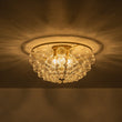 Load image into Gallery viewer, Farmhouze Light - Glam 6 - Light Cascading Swirled Glass Bubble Semi Flush - Ceiling Light - Brass -