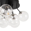 Load image into Gallery viewer, Farmhouze Light - Glam Clear Seeded Glass Bubble Sputnik Ceiling Light - Ceiling Light - Black -