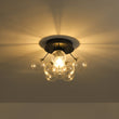 Load image into Gallery viewer, Farmhouze Light - Glam Clear Seeded Glass Bubble Sputnik Ceiling Light - Ceiling Light - Black -