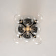 Load image into Gallery viewer, Farmhouze Light - Glam Clear Seeded Glass Bubble Sputnik Ceiling Light - Ceiling Light - Black -