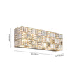 Load image into Gallery viewer, Farmhouze Light - Glam Faceted Crystal Rectangle Cage Bathroom Vanity Lamp - Wall Sconce - 24 in -