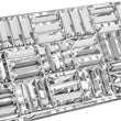 Load image into Gallery viewer, Farmhouze Light - Glam Faceted Crystal Rectangle Cage Bathroom Vanity Lamp - Wall Sconce - 24 in -