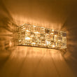 Load image into Gallery viewer, Farmhouze Light - Glam Faceted Crystal Rectangle Cage Bathroom Vanity Lamp - Wall Sconce - 24 in -