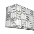Load image into Gallery viewer, Farmhouze Light - Glam Faceted Crystal Rectangle Cage Bathroom Vanity Lamp - Wall Sconce - 24 in -