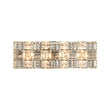 Load image into Gallery viewer, Farmhouze Light - Glam Faceted Crystal Rectangle Cage Bathroom Vanity Lamp - Wall Sconce - 24 in -