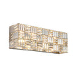 Load image into Gallery viewer, Farmhouze Light - Glam Faceted Crystal Rectangle Cage Bathroom Vanity Lamp - Wall Sconce - 24 in -