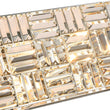 Load image into Gallery viewer, Farmhouze Light - Glam Faceted Crystal Rectangle Cage Bathroom Vanity Lamp - Wall Sconce - 24 in -