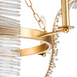 Load image into Gallery viewer, Farmhouze Light - Glam French Crystal Gold Leaf Flower Crystal Chandelier - Chandelier - 4 Bulbs -