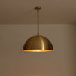 Load image into Gallery viewer, Farmhouze Light - Glam Luxury Gold Oversized Metal Dome Pendant Light - Pendant - 15 in -