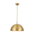 Load image into Gallery viewer, Farmhouze Light - Glam Luxury Gold Oversized Metal Dome Pendant Light - Pendant - 15 in -