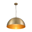 Load image into Gallery viewer, Farmhouze Light - Glam Luxury Gold Oversized Metal Dome Pendant Light - Pendant - 15 in -