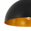 Load image into Gallery viewer, Farmhouze Light - Industrial 1 - Light Black Gold Dome Flush Mount Ceiling Light - Ceiling Light - 15.7 in -
