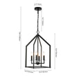 Load image into Gallery viewer, Farmhouze Light - Industrial 4 - Light Matte Black Cage Pendant Light - Pendant - Black -