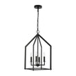 Load image into Gallery viewer, Farmhouze Light - Industrial 4 - Light Matte Black Cage Pendant Light - Pendant - Black -