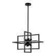 Load image into Gallery viewer, Farmhouze Light - Industrial 8 - Light Black Sputnik Square Cage Pendant - Pendant - Black -