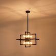 Load image into Gallery viewer, Farmhouze Light - Industrial 8 - Light Black Sputnik Square Cage Pendant - Pendant - Black -