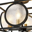 Load image into Gallery viewer, Farmhouze Light - Industrial Candle Style Black Square Cage Semi Flush Light - Ceiling Light - 11.8 in -