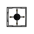 Load image into Gallery viewer, Farmhouze Light - Industrial Candle Style Black Square Cage Semi Flush Light - Ceiling Light - 11.8 in -