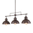 Load image into Gallery viewer, Farmhouze Light-Industrial Kitchen Linear Pot Lid Island Pendant Light-Chandelier-Antiqued Silver-
