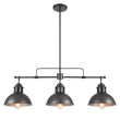Load image into Gallery viewer, Farmhouze Light-Industrial Kitchen Linear Pot Lid Island Pendant Light-Chandelier-Antiqued Silver-