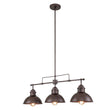 Load image into Gallery viewer, Farmhouze Light-Industrial Kitchen Linear Pot Lid Island Pendant Light-Chandelier-Antiqued Silver-