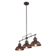 Load image into Gallery viewer, Farmhouze Light-Industrial Kitchen Linear Pot Lid Island Pendant Light-Chandelier-Antiqued Silver-