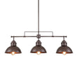 Load image into Gallery viewer, Farmhouze Light-Industrial Kitchen Linear Pot Lid Island Pendant Light-Chandelier-Antiqued Silver-